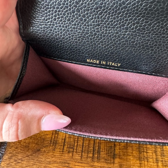 CHANEL CLASSIC CARD HOLDER WALLET BLACK CAVIAR GOLD HARDWARE NEW - Picture 8 of 10